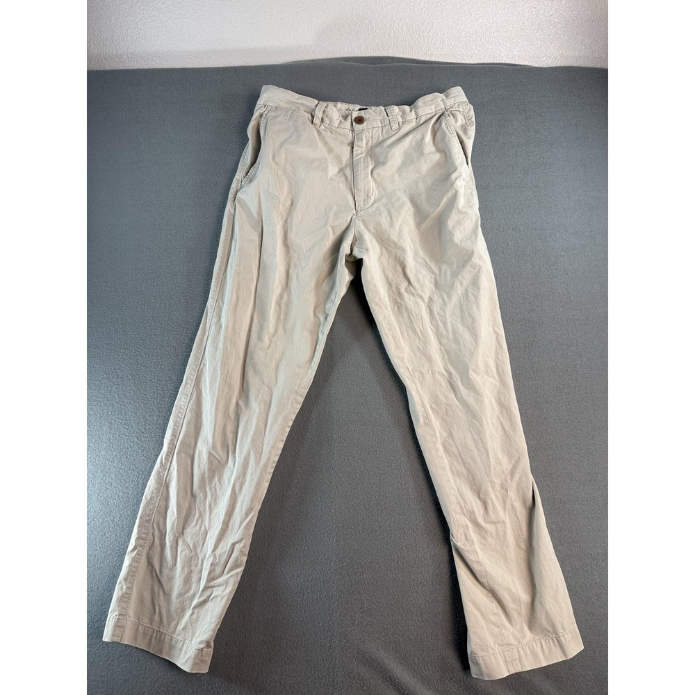 Banana Republic Pants Mens 33x32 Beige Regular Fit Chino Straight Casual